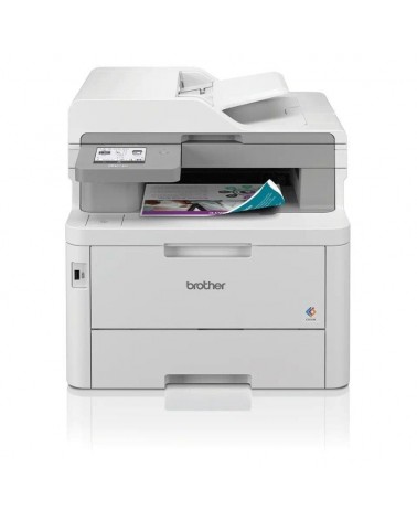 Multifunción láser led color brother mfc-l8390cdw wifi/ fax/ dúplex/ blanca