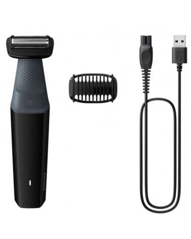 Afeitadora philips bodygroom series 3000 bg3017/ con batería/ 1 accesorio
