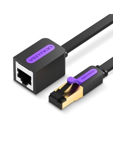 Cable alargador de red rj45 utp vention icbbl cat.7/ 10m/ negro