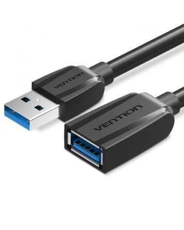 Cable alargador usb 3.0 vention vas-a45-b050/ usb macho - usb hembra/ 5gbps/ 50cm/ negro