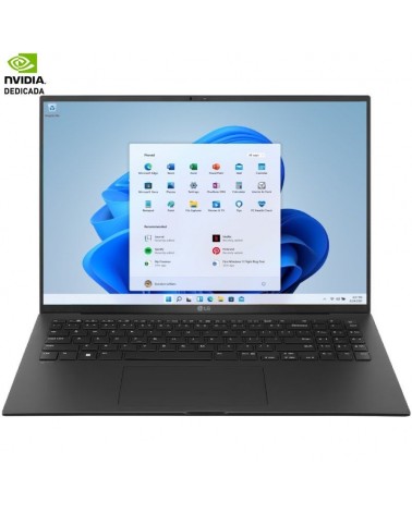 Portátil lg gram 16z90r-e ad78b intel core i7-1360p/ 32gb/ 1tb ssd/ geforce rtx 3050/ 16'/ win11