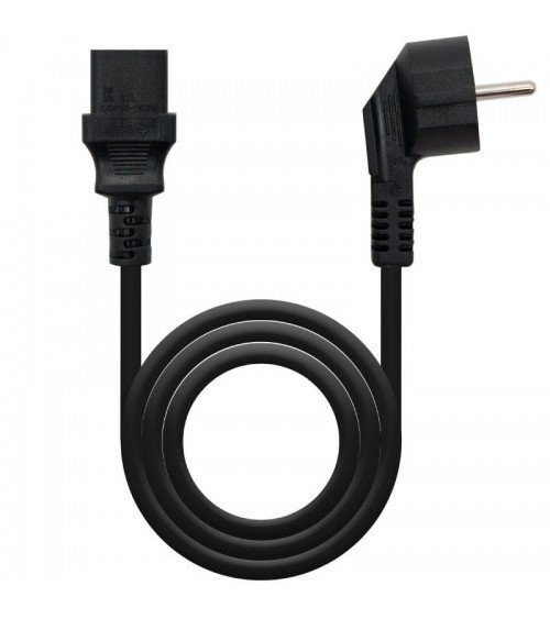 Cable alimentación cpu nanocable 10.22.0102-l2/ cee7 macho - c13 hembra/ 2m/ negro