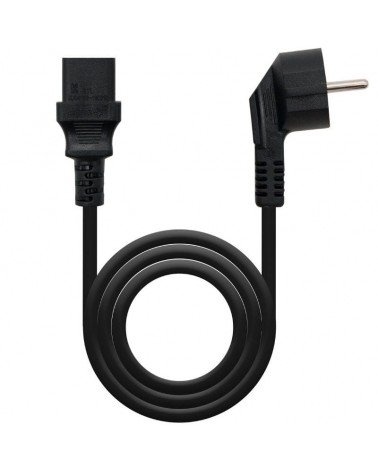 Cable alimentación cpu nanocable 10.22.0102-l2/ cee7 macho - c13 hembra/ 2m/ negro