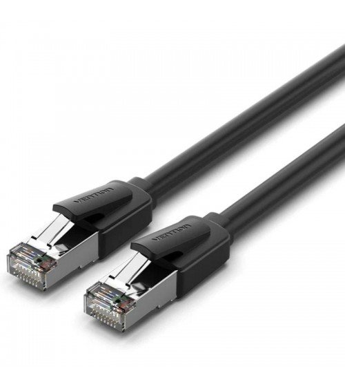 Cable de red rj45 sftp vention ikkbf cat.8/ 1m/ negro