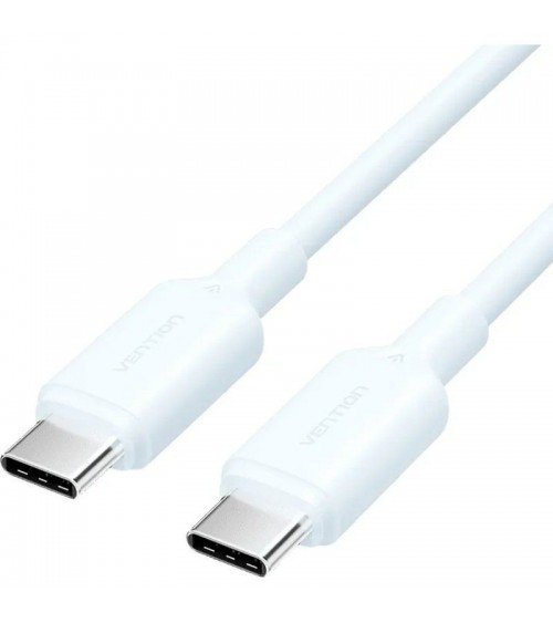 Cable usb 2.0 tipo-c 3a vention trcsh/ usb tipo-c macho - usb tipo-c macho/ hasta 60w/ 480mbps/ 2m/ azul