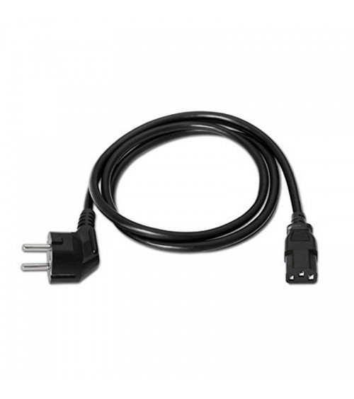 Cable alimentación nanocable 10.22.0102/ schuko macho - c13 hembra/ 1.5m/ negro