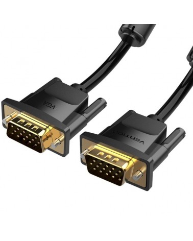 Cable vga vention dadbl/ vga macho - vga macho/ 10m/ negro