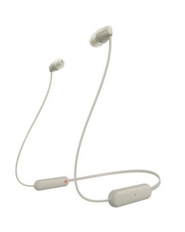 Auriculares inalámbrico intrauditivos sony wi-c100/ con micrófono/ bluetooth/ beige