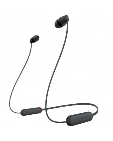 Auriculares inalámbrico intrauditivos sony wi-c100/ con micrófono/ bluetooth/ negros