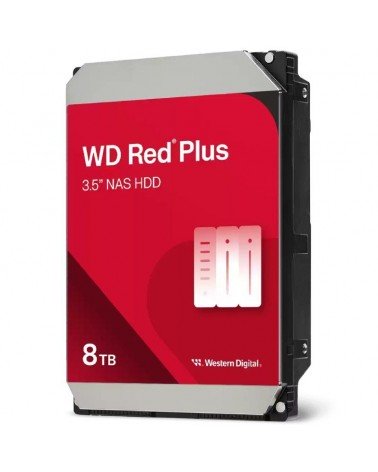 Disco duro western digital wd red plus nas 8tb/ 3.5'/ sata iii/ 256mb