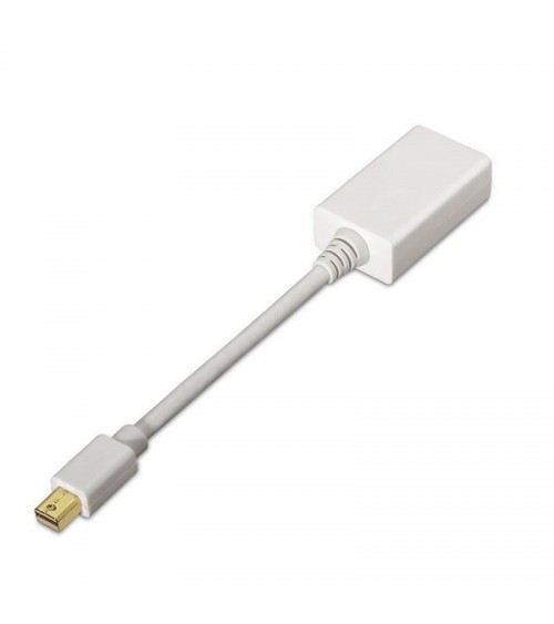 Cable conversor aisens a125-0138/ mini displayport macho - hdmi hembra/ 15cm/ blanco