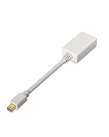 Cable conversor aisens a125-0138/ mini displayport macho - hdmi hembra/ 15cm/ blanco