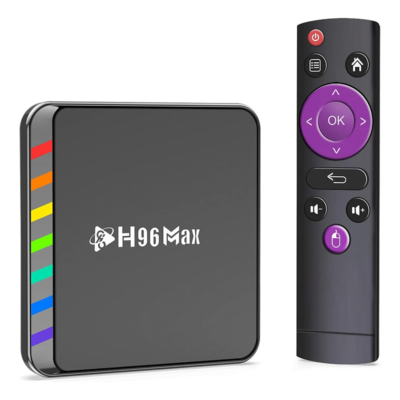 Android 12.0 TV Box, H96 MAX W2 Amlogic S905W2 Quad Core 4GB ROM 64GB RAM Dual WiFi 2.4G / 5.8G BT4.2 4K AV1 Home Smart Media Pl