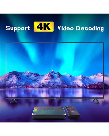 Android 12.0 TV Box, H96 MAX W2 Amlogic S905W2 Quad Core 4GB ROM 64GB RAM Dual WiFi 2.4G / 5.8G BT4.2 4K AV1 Home Smart Media Pl