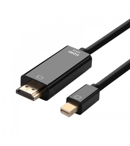 Cable conversor aisens a125-0458/ mini displayport macho - hdmi macho/ hasta 5w/ 2300mbps/ 3m/ negro