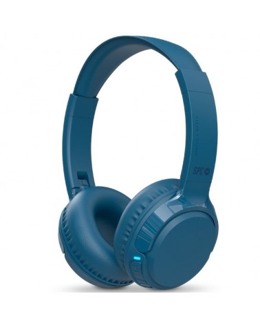 Auriculares inalámbricos spc heron 2 studio/ con micrófono/ bluetooth/ azules