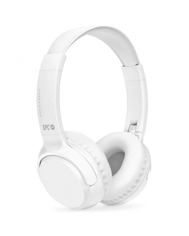 Auriculares inalámbricos spc heron 2 studio/ con micrófono/ bluetooth/ blancos