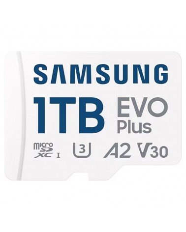 Tarjeta de memoria samsung evo plus 2024 1tb microsd xc con adaptador/ clase 10/ 160mbs