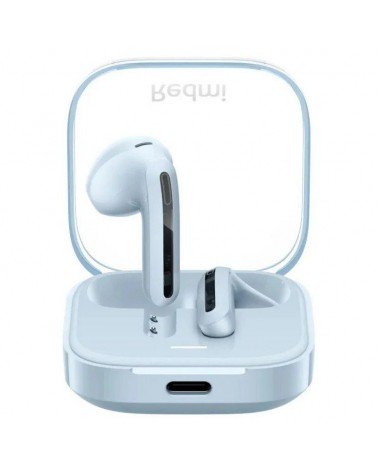 Auriculares bluetooth xiaomi redmi buds 6 active con estuche de carga/ autonomía 6h/ azul