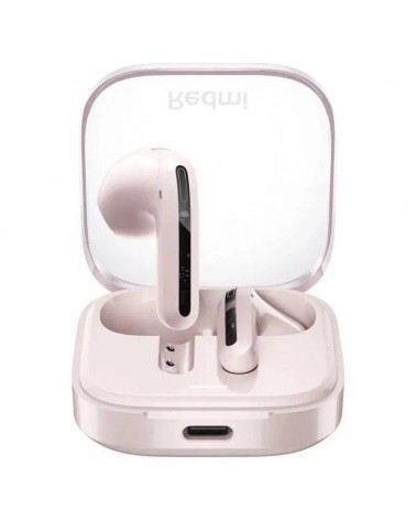 Auriculares bluetooth xiaomi redmi buds 6 active con estuche de carga/ autonomía 6h/ rosa