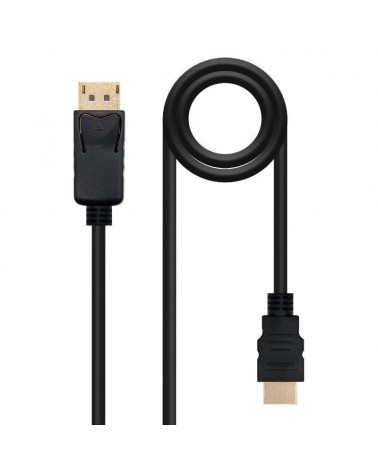 Cable conversor nanocable 10.15.4303/ displayport macho - hdmi macho/ 3m/ negro