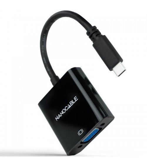 Cable conversor nanocable 10.16.4101-bk/ usb tipo-c macho - vga hembra