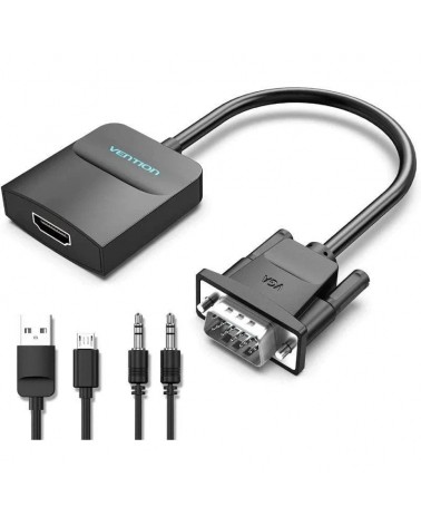 Cable conversor vention acnbd/ vga macho - hdmi hembra/ 50cm/ negro
