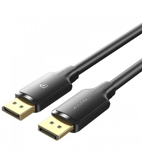 Cable conversor vention hakbh/ displayport macho - displayport 4k macho/ 2m/ negro