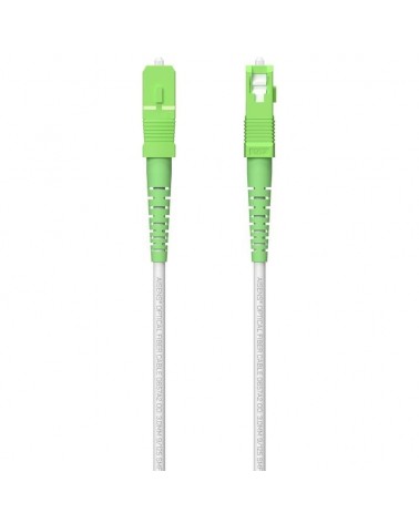 Cable de fibra óptica g657a2 3.0 9/125 smf aisens a152-0618/ lszh/ 120m/ blanco