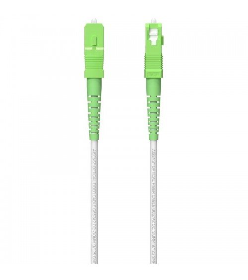 Cable de fibra óptica g657a2 3.0 9/125 smf aisens a152-0620/ lszh/ 200m/ blanco