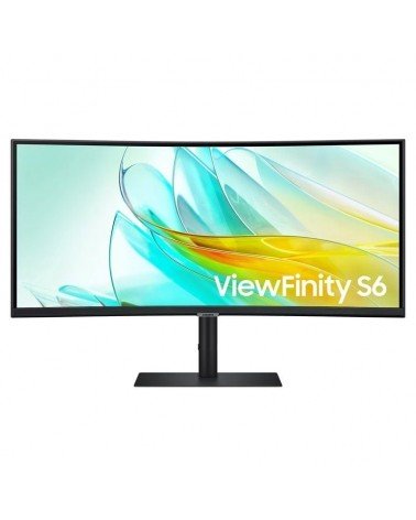 Monitor profesional ultraparonámico curvo samsung viewfinity s6 s34c652uau 34'/ uwqhd/ multimedia/ negro