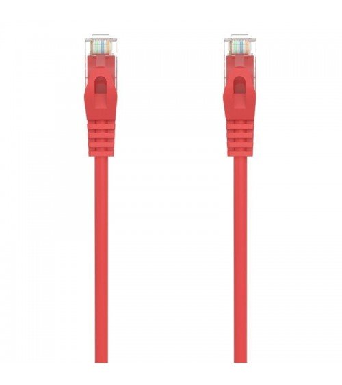 Cable de red rj45 awg24 utp aisens a145-0559 cat.6a/ lszh/ 1m/ rojo