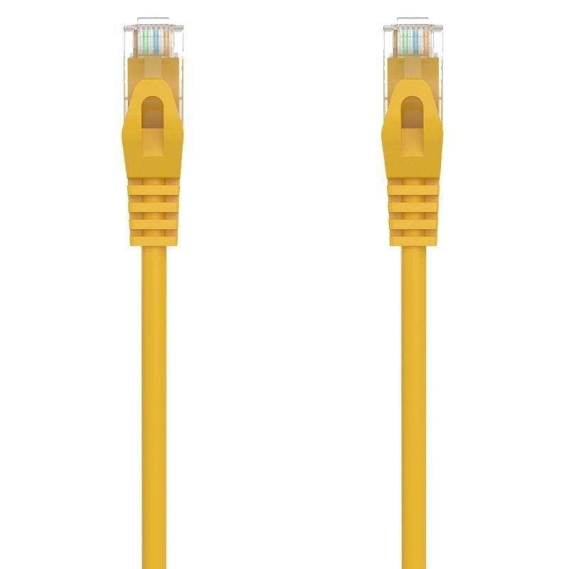 Cable de red rj45 awg24 utp aisens a145-0568 cat.6a/ lszh/ 2m/ amarillo