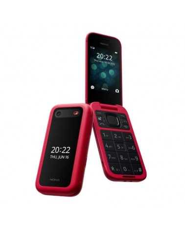 Teléfono móvil nokia 2660 flip/ rojo