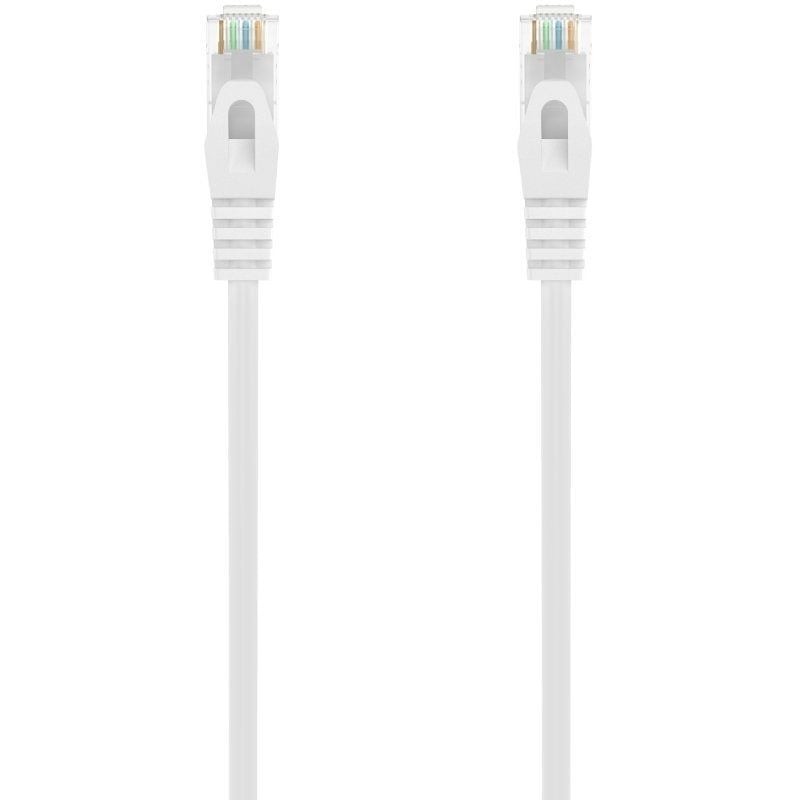 Cable de red rj45 awg24 utp aisens a145-0591 cat.6a/ lszh/ 25cm/ blanco