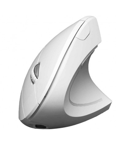 Ratón ergonómico inalámbrico por bluetooth/ 2.4ghz subblim glide vertical ergo dual battery/ batería recargable/ hasta 1600 