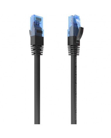 Cable de red rj45 awg26 cca utp aisens a135-0842 cat.6/ 75cm/ negro