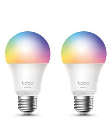 Bombilla inteligente tp-link tapo l530e/ casquillo e27 / 8.7w/ 806 lúmenes/ 2500 - 6500k/ pack 2