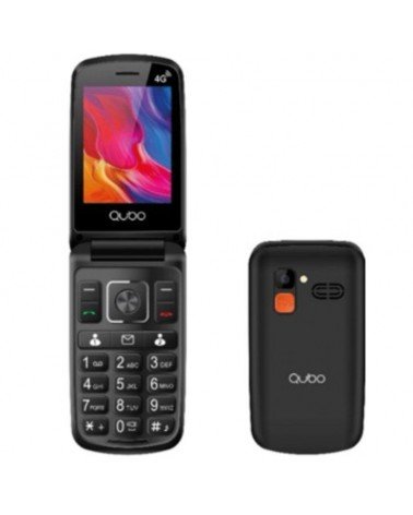 Teléfono móvil qubo p-210nw 4g para personas mayores/ negro