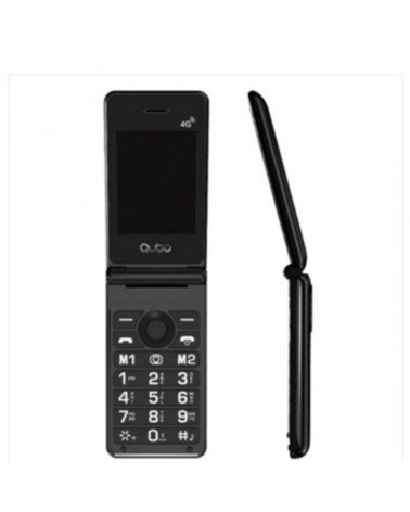 Teléfono móvil qubo x-28 4g para personas mayores/ negro
