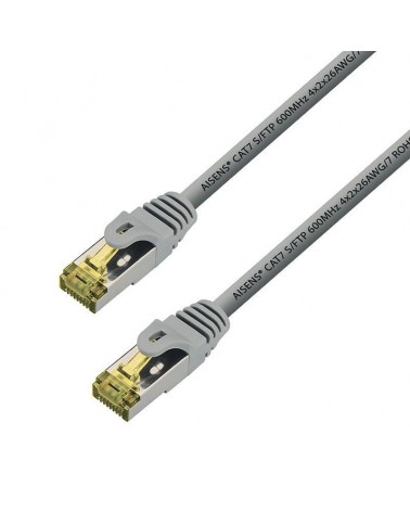 Cable de red rj45 s/ftp aisens a146-0334/ cat.7/ 1m/ gris