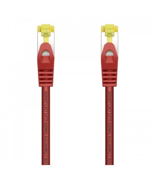 Cable de red rj45 sftp aisens a146-0469 cat.7/ 50cm/ rojo