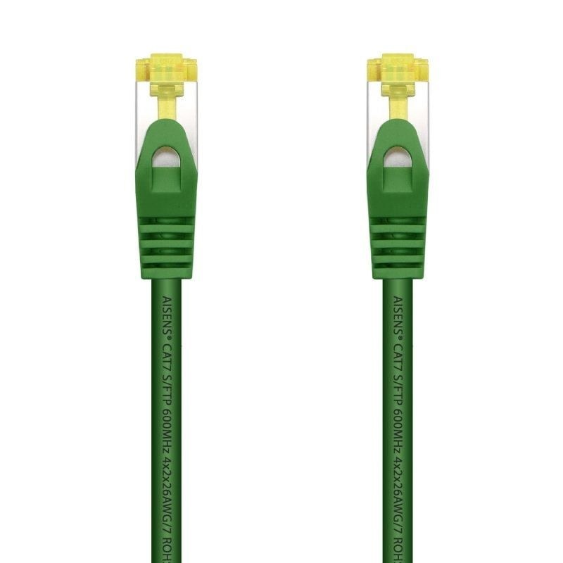 Cable de red rj45 sftp aisens a146-0480 cat.7/ 25cm/ verde
