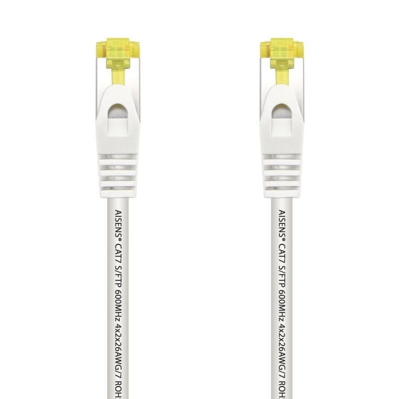 Cable de red rj45 sftp aisens a146-0488 cat.7/ 25cm/ blanco