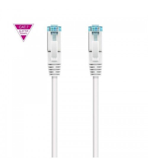 Cable de red rj45 sftp nanocable 10.20.1701-w cat.7/ 1m/ blanco