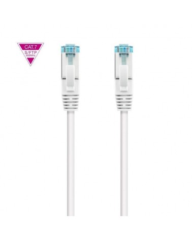Cable de red rj45 sftp nanocable 10.20.1701-w cat.7/ 1m/ blanco