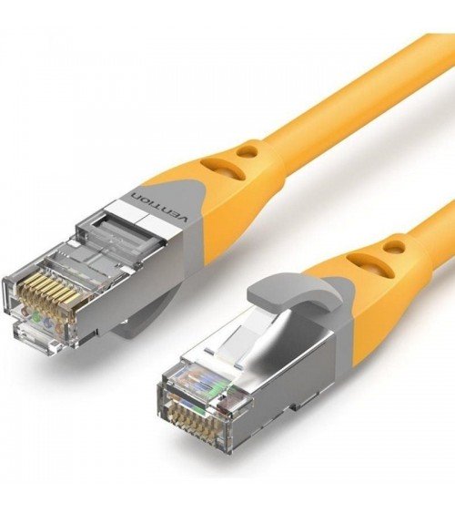 Cable de red rj45 sftp vention ibhyn cat.6a/ 15m/ amarillo