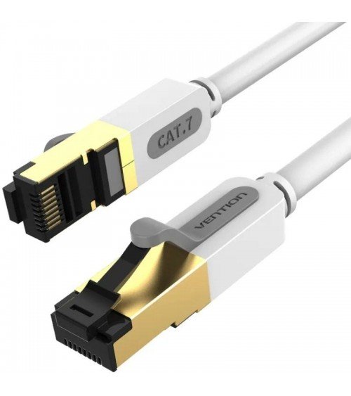 Cable de red rj45 sftp vention icdhf cat.7/ 1m/ gris