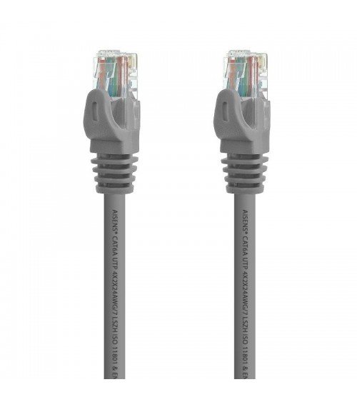 Cable de red rj45 utp aisens a145-0325 cat.6a/ 50cm/ gris