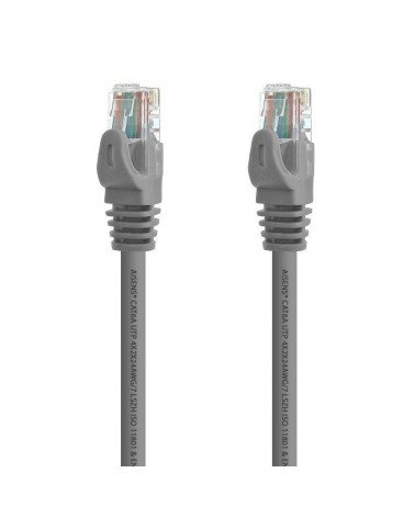 Cable de red rj45 utp aisens a145-0327 cat.6a/ 2m/ gris
